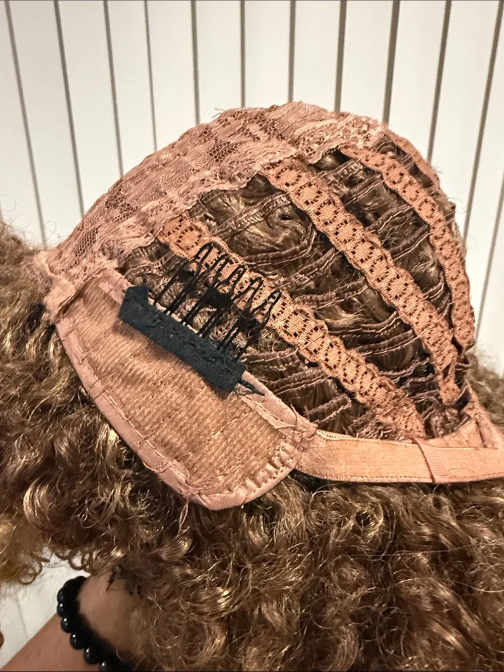 #119 Curly Afro Wig - Honey Blonde